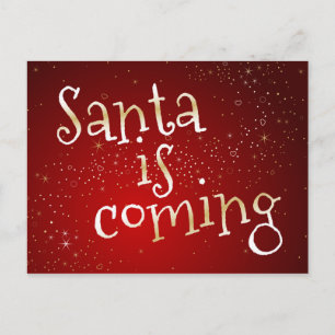 père Noël Vient Carte Postale De Père Noël