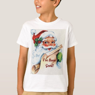 Père Noël vintage Avec T-Shirt Liste