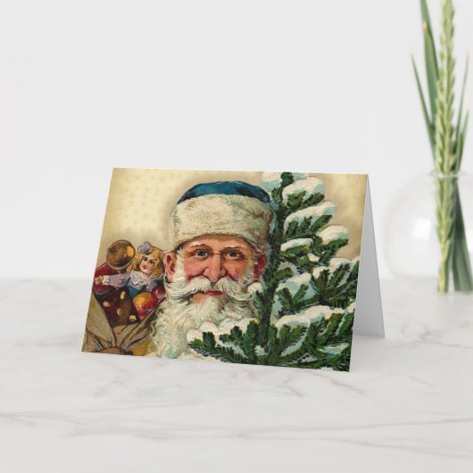 Père Noël vintage : Cartes de voeux (Devant)