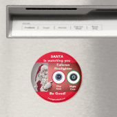 PÈRE NOËL vous regarde Fallston Firefighter Magnet (In Situ (Lave-vaisselle))