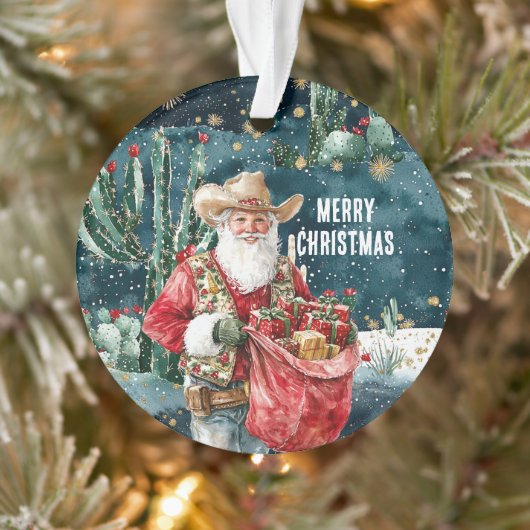 Père Noël Western Cowboy Noël (Arbre)