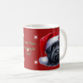 Père Noël Westie Christmas Mug (Devant droit)