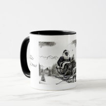 Père Noël White Christmas Mug