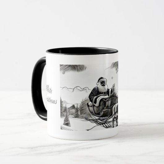 Père Noël White Christmas Mug (Devant gauche)