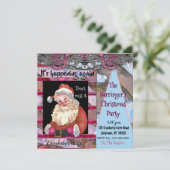 Père Noël Wink Élégante invitation de Noël (Debout devant)
