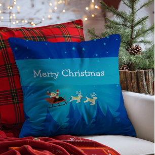 Père Noël Winter Scene Coussin