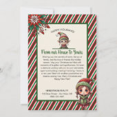 Père Noël Workshop Compagnie Cartes de Noël (Dos)