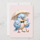 Père Oiseau Carte pliée (Devant)