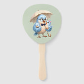 Père Oiseau Éventail Main Cadeau Mignon (Devant)