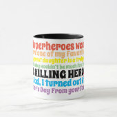 Père Papa Drôle Cite Des Voeux de Fille Mug (Centre)