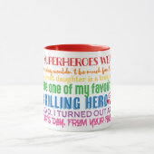 Père Papa Drôle Cite Des Voeux de Fille Mug (Centre)