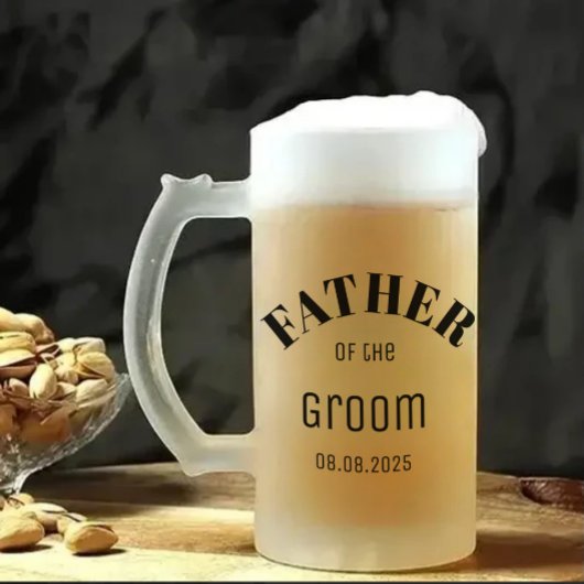 Père personnalisé de Groom Beer Mug