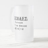 Père personnalisé de la mariée Mug (Devant gauche)