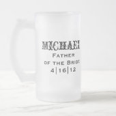 Père personnalisé de la mariée Mug (Gauche)