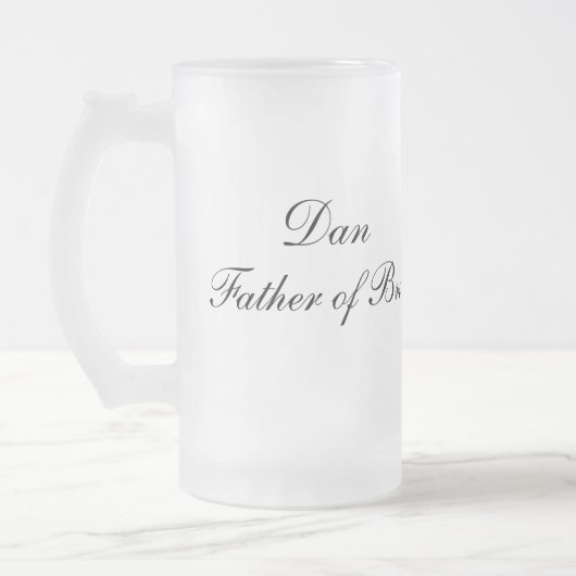 Père personnalisé de mariée Mug (Gauche)