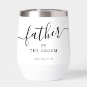 Père personnalisé du script Groom Nom de la callig (Arrière)