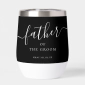 Père personnalisé du script Groom Nom de la callig (Arrière)