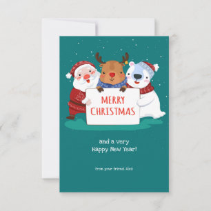 Père Rudolf et Carte de Noël de Teddy