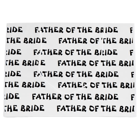 "Père sac de cadeau de jeune mariée" (Devant)