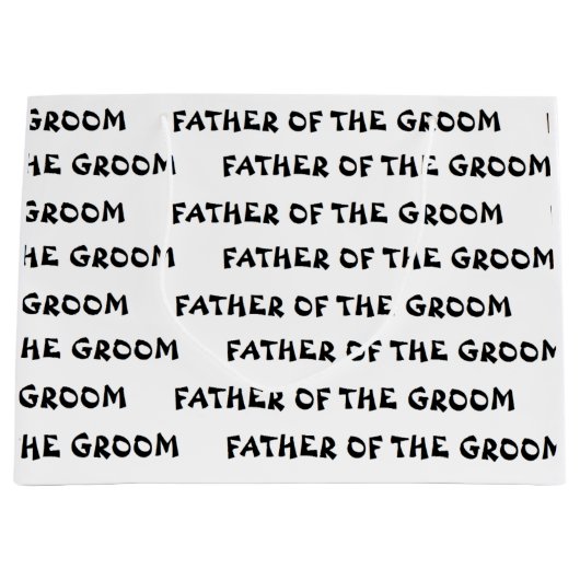 "Père sac de cadeau de marié" (Devant)