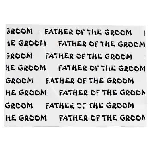 "Père sac de cadeau de marié" (Dos)