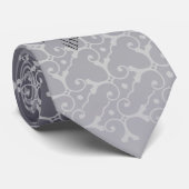 PÈRE tonal d'argent d'élégance de la cravate de (Roulé)
