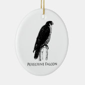 Peregrine Falcon (afbeelding) Keramisch Ornament (Rechts)
