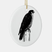 Peregrine Falcon (afbeelding) Keramisch Ornament (Rechts)