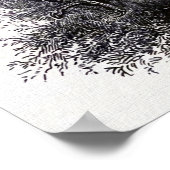 Peregrine Falcon Bird Illustration Poster (Hoek)