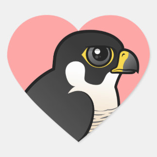 Peregrine Falcon Hart Sticker