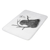 Peregrine Falcon in boomtakken met handschrift Badmat (Gekanteld)
