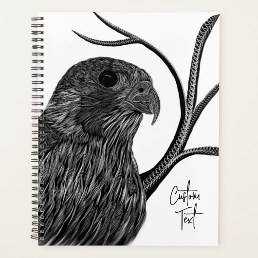Peregrine Falcon in boomtakken met handschrift Planner (Voorkant)