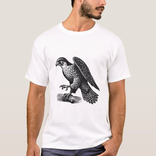 Peregrine falcon Men's T-Shirts (Devant)