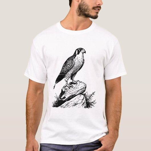 Peregrine falcon Men's T-Shirts (Voorkant)