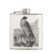  peregrine Falcon Personalized Retro Birds Heupfles (Voorkant)