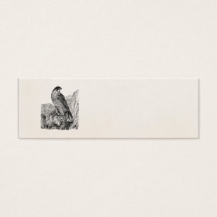 peregrine Falcon Personalized Retro Birds Mini Visitekaartjes