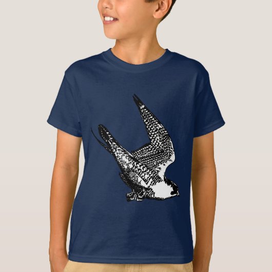 Peregrine Falcon Sketch T-shirt (Voorkant)