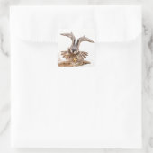 Peregrine Falcon Vierkante Sticker (Tas)