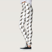 Peregrine falcon-vogelschilderij cartoon leggings (Links)
