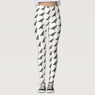 Peregrine falcon-vogelschilderij cartoon leggings