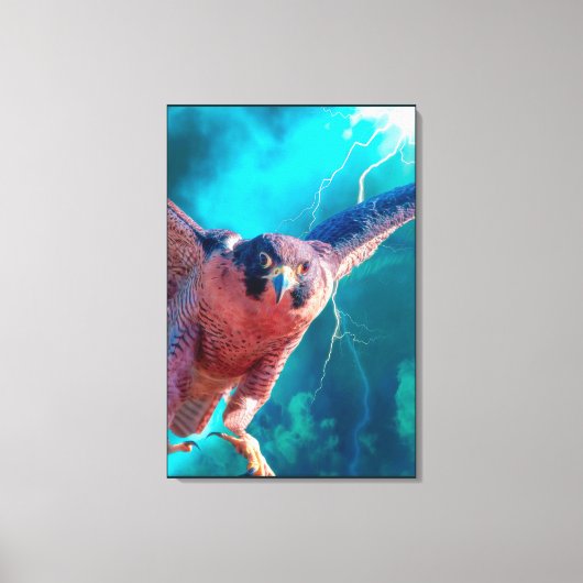Peregrine Falcon WINGS (MERCURY) Canvas Afdruk (Voorkant)