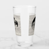 peregrine valk illustratie glas (Links)