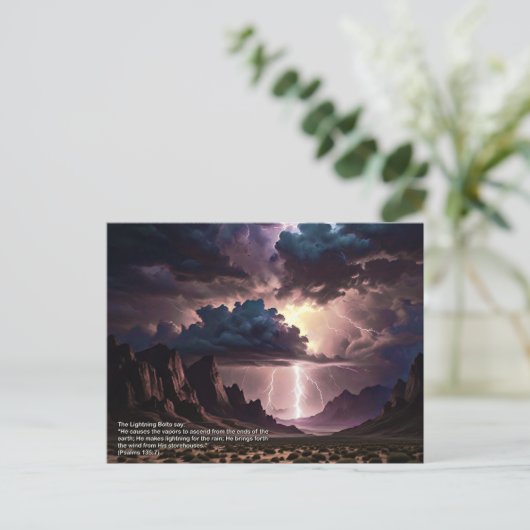 Perek Shirah - Bliksem Briefkaart (Staand voorkant)