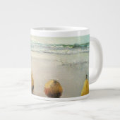 Peren dag uit bij het strand. jumbo mok (Voorkant rechts)