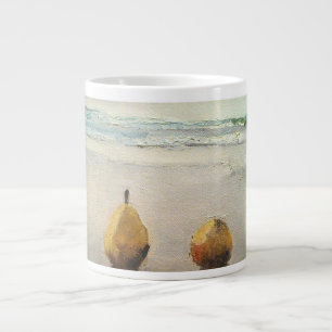 Peren dag uit bij het strand. jumbo mok
