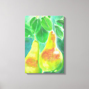 Peren die van het Schilderen van de Boom hangen Canvas Afdruk