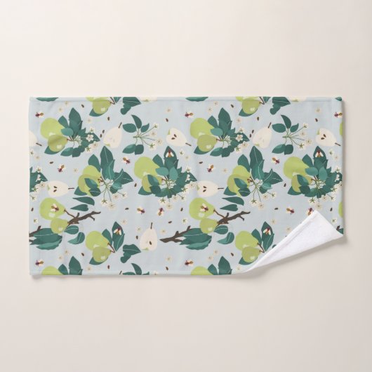 Peren en bijen in een botanische bloementuin bad handdoek (Handdoek)