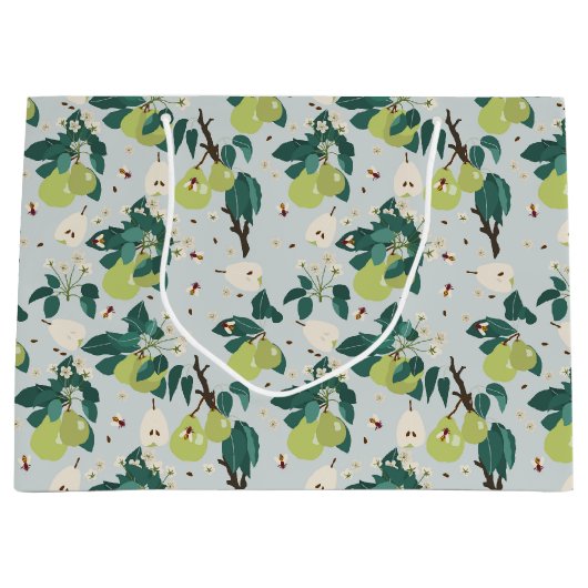 Peren en bijen in een botanische bloementuin groot cadeauzakje (Voorkant)