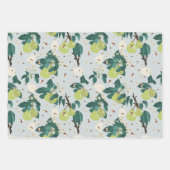 Peren en bijen in een botanische bloementuin inpakpapier vel (Voorkant)