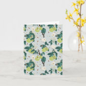 Peren en bijen in een botanische bloementuin kaart (Gele Bloem)